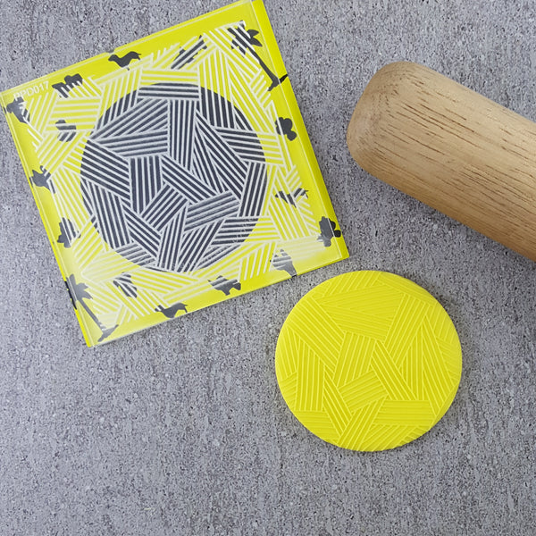 Crossed Panels Pattern Plate