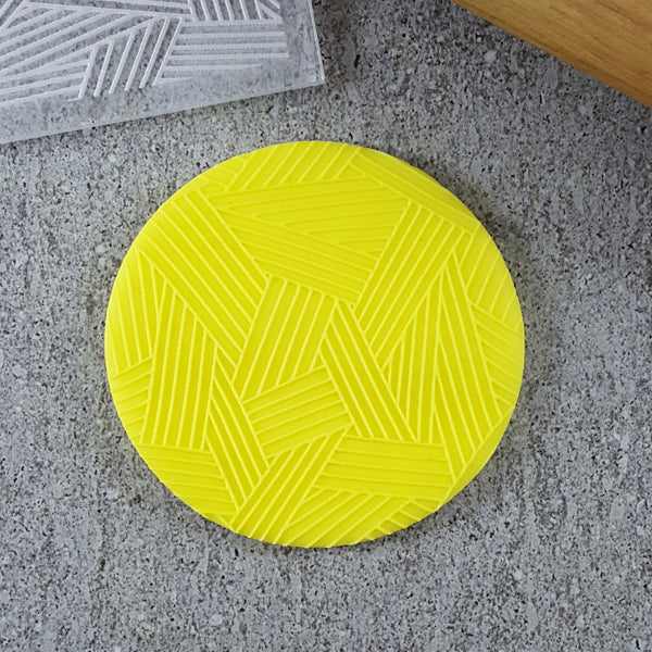 Crossed Panels Pattern Plate