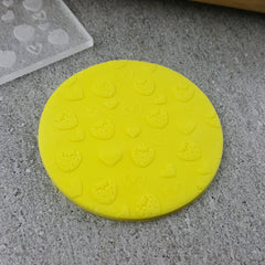 Strawberry Hearts Pattern Plate