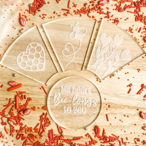 My Heart Bee-Longs To You Platter Cutter & Debosser Set (Bikkie Smalls)