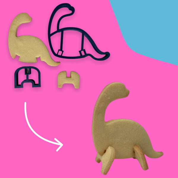 Brontosaurus 3D Standing Cookie Cutter