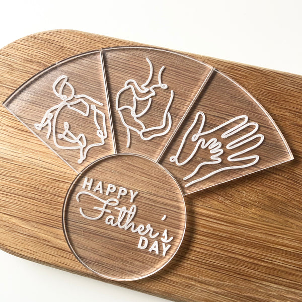 Father's Day Platter Cutter & Debosser Set (Bikkie Smalls)