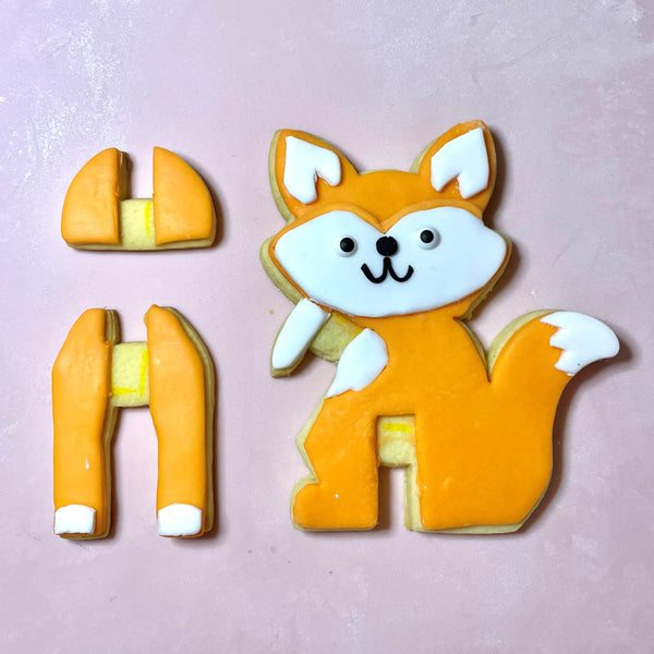 Fox/Racoon/Cat 3D Standing Cookie Cutter