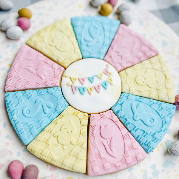 Easter Gingham Platter Cutter & Debosser Set (Bikkie Smalls)