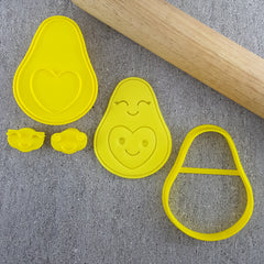 Avocado Heart Cutter and Embosser Set