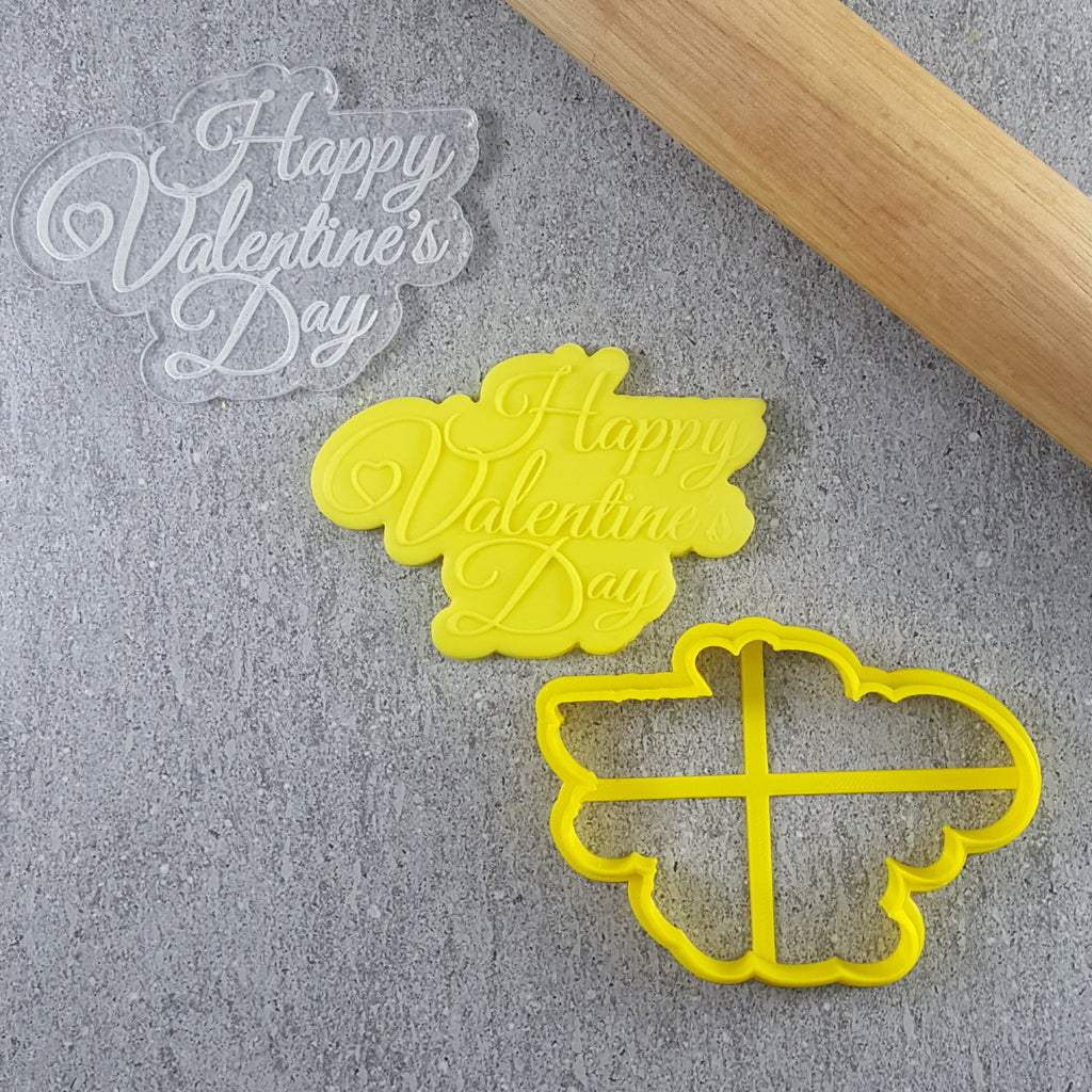 Happy Valentine's Day Debosser & Cutter Set