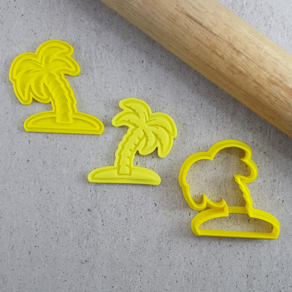 Palm Tree Mini Cutter & Embosser Set | Custom Cookie Cutters