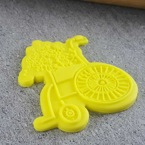 Wheelchair with Flowers Cutter and Debosser Set