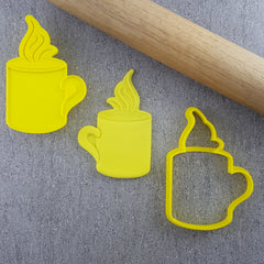 Coffee Mug Cutter and Embosser Set