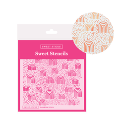 Rainbow Polka Stencil (Sweet Sticks)