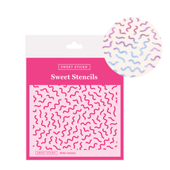 Retro Wiggle Stencil (Sweet Sticks)