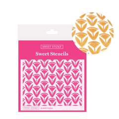 Scandi Floral Stencil (Sweet Sticks)