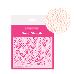 Boho Rain Stencil (Sweet Sticks)