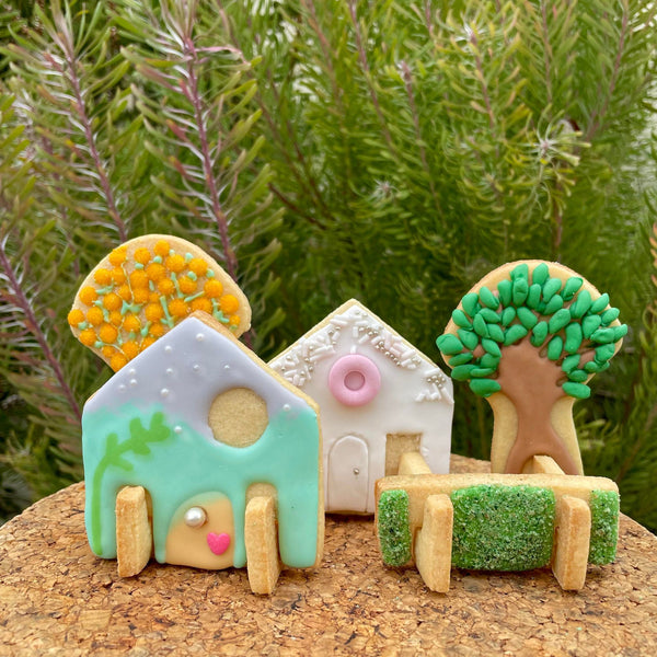 Village 3D Standing Cookie Cutter