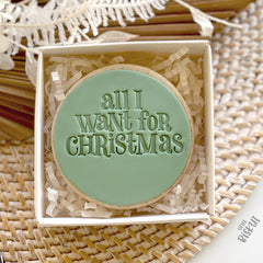 All I Want For Christmas Embosser (Little Biskut)
