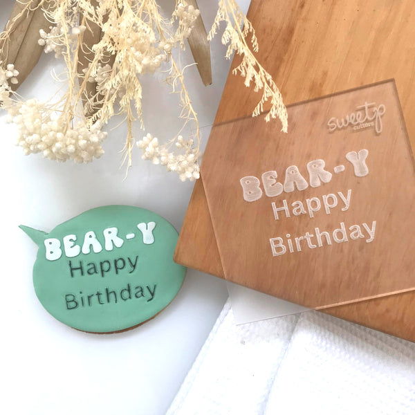 Bear-y Happy Birthday Debosser (SweetP)