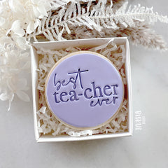 Best Tea-cher Ever Embosser (Little Biskut)
