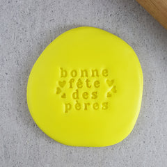 Bonne Fête Des Peres V2 (Happy Father's Day) Embosser French