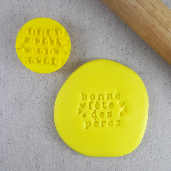 Bonne Fête Des Peres V2 (Happy Father's Day) Embosser French