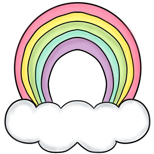 Happy Rainbow (with Cutout)