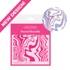 Illusion Marble Stencil (Sweet Sticks)