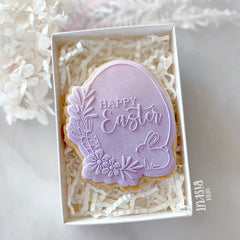 Happy Easter Egg Cutter & Debosser Set (Little Biskut Level Up!)