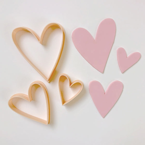 Heart Cutter Triple Set (Little Biskut)