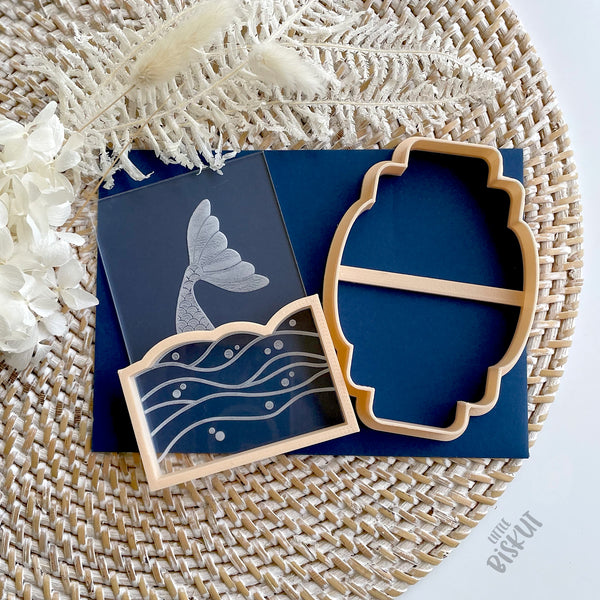 Mermaid Tail Cutter & Debosser Set (Little Biskut Level Up!)
