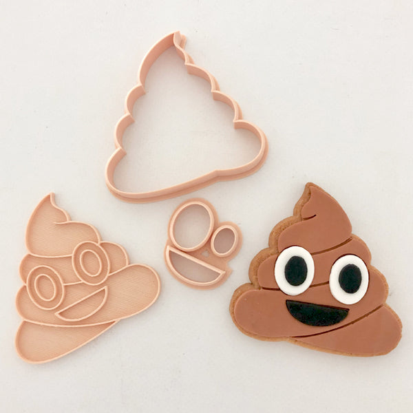 Poo Emoji Cutter & Embosser Set (Little Biskut)