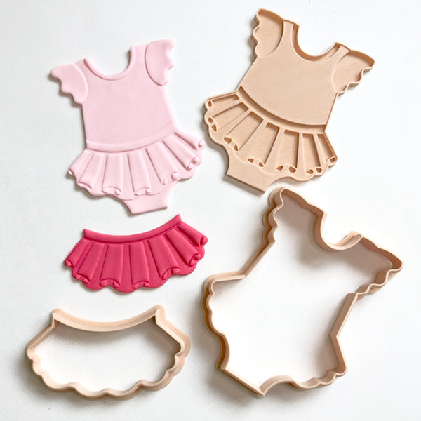Tutu Onesie Cutter & Embosser Set (Little Biskut)