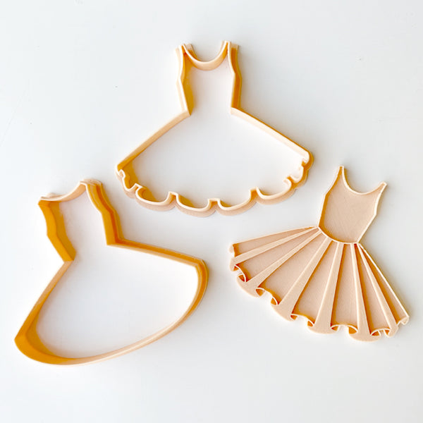 Tutu Dress Cutter & Embosser Set (Little Biskut)