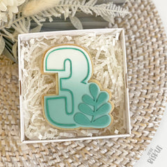Leaf Number 3 Cutter & Debosser Set (Little Biskut Level Up!)