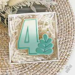 Leaf Number 4 Cutter & Debosser Set (Little Biskut Level Up!)
