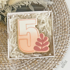 Leaf Number 5 Cutter & Debosser Set (Little Biskut Level Up!)