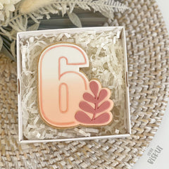 Leaf Number 6 Cutter & Debosser Set (Little Biskut Level Up!)