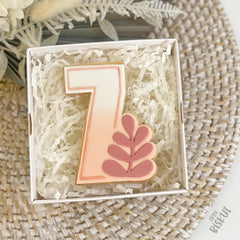 Leaf Number 7 Cutter & Debosser Set (Little Biskut Level Up!)