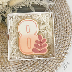 Leaf Number 8 Cutter & Debosser Set (Little Biskut Level Up!)