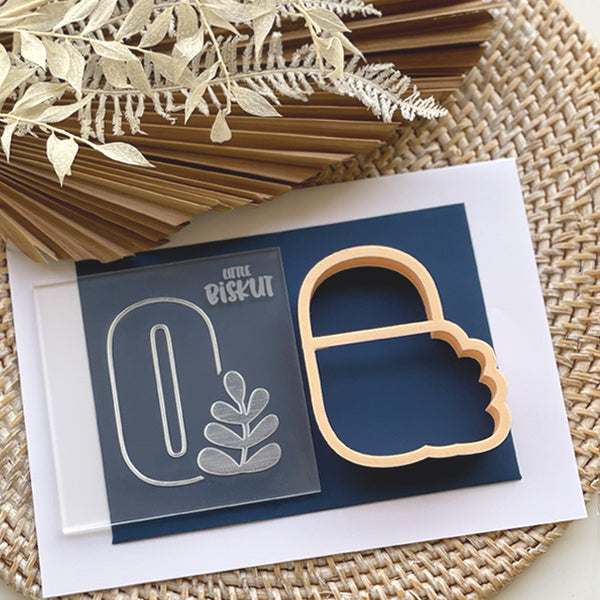 Leaf Number 0 Cutter & Debosser Set (Little Biskut Level Up!)