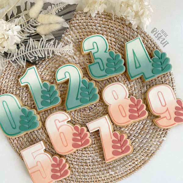 Leaf Number 0 Cutter & Debosser Set (Little Biskut Level Up!)