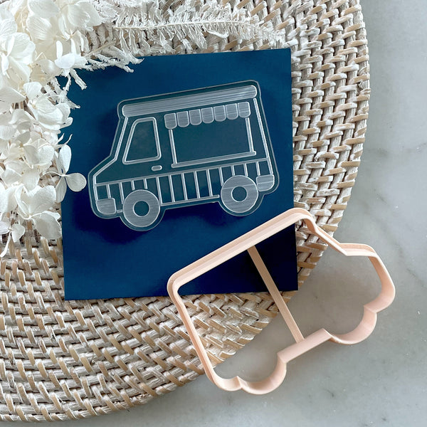 Food Truck Cutter and Debosser Set (Little Biskut)