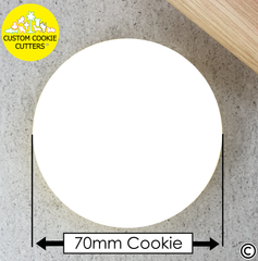 70mm Sound Bite Custom Round Cookie Embosser