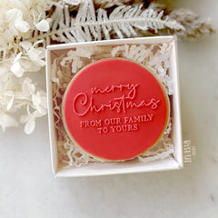 Merry Christmas From Our Family to Yours Debosser (Little Biskut Level Up!)