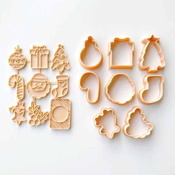 Christmas Stamps & Cutter Set (Little Biskut)