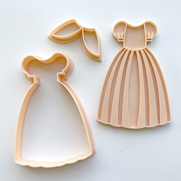 Princess Dress Cutter and Embosser Set (Little Biskut)