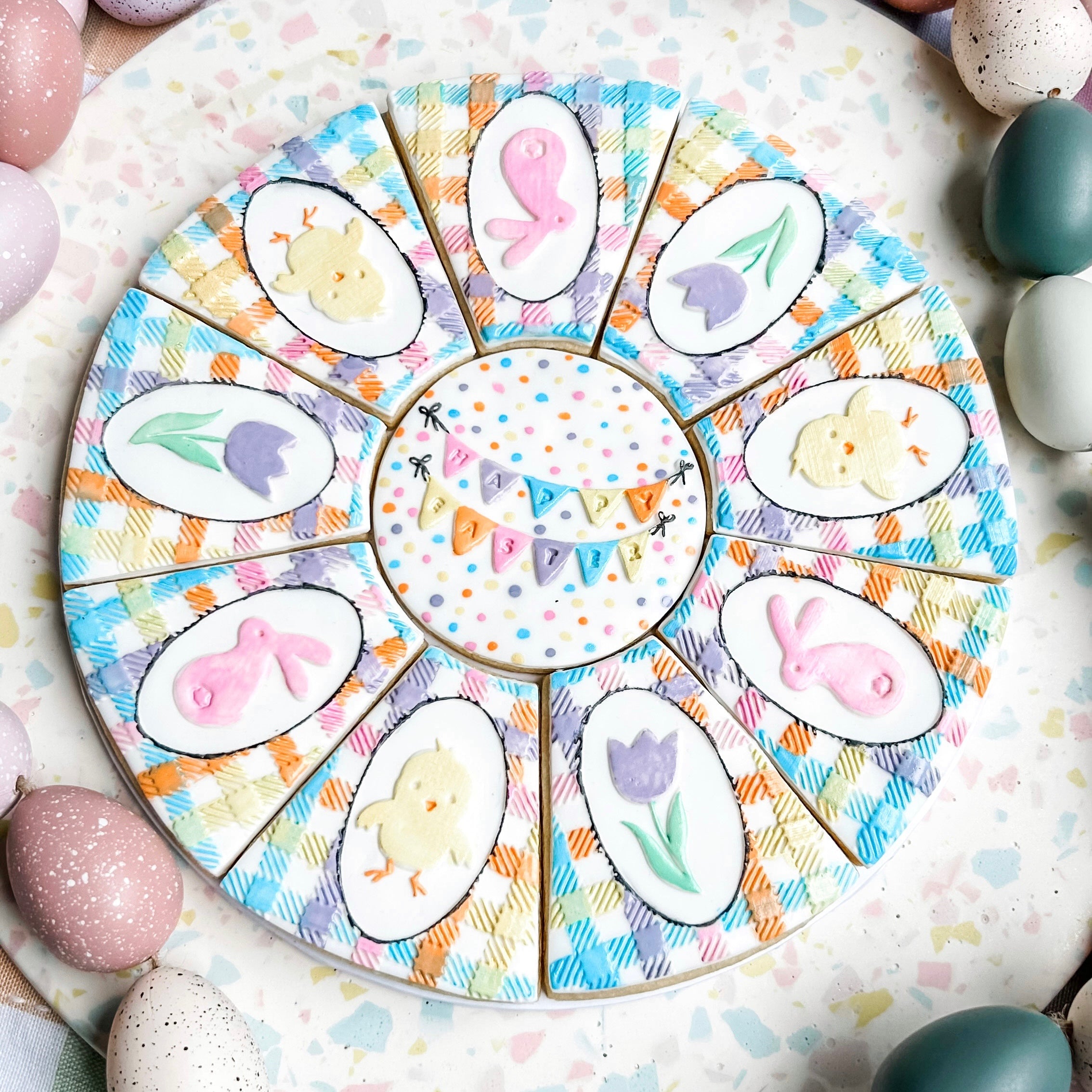 Easter Gingham Platter Cutter & Debosser Set (Bikkie Smalls)