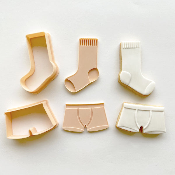 Socks and Jocks Cutter & Embosser Set (Little Biskut)
