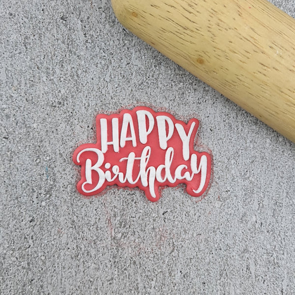 Mini Happy Birthday Cutter and Debosser Set