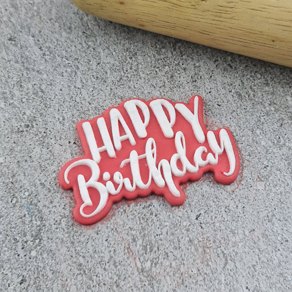 Mini Happy Birthday Cutter and Debosser Set