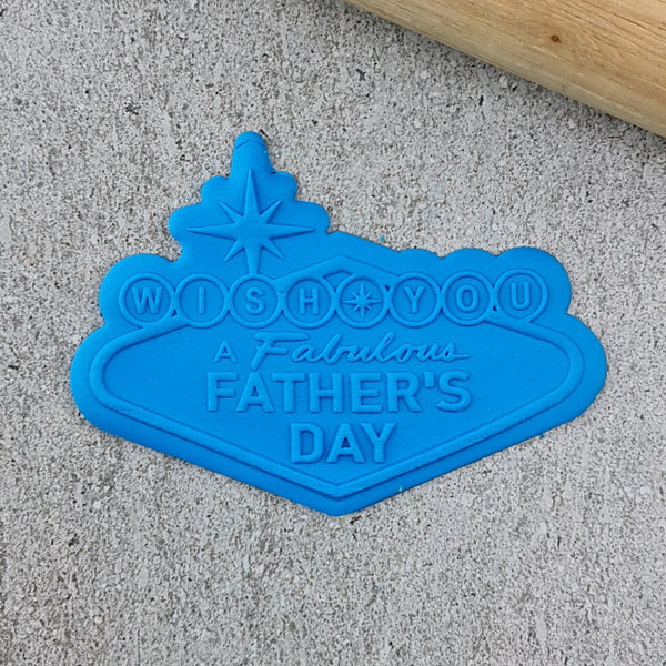 Father's Day Vegas Sign Cutter and Debosser Set