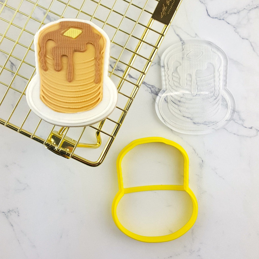 Pancake Stack Cutter and Debosser Set | Custom Cookie Cutters